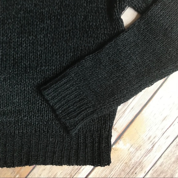 NWOT Black Open-Weave Sweater - Picture 8 of 10